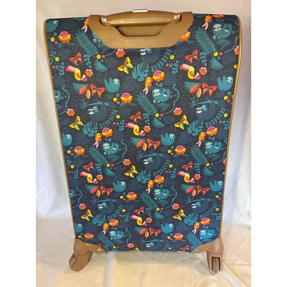 Lily Bloom Luggage 24" Expandable Sloth To Me Navy - Picture 2 of 11